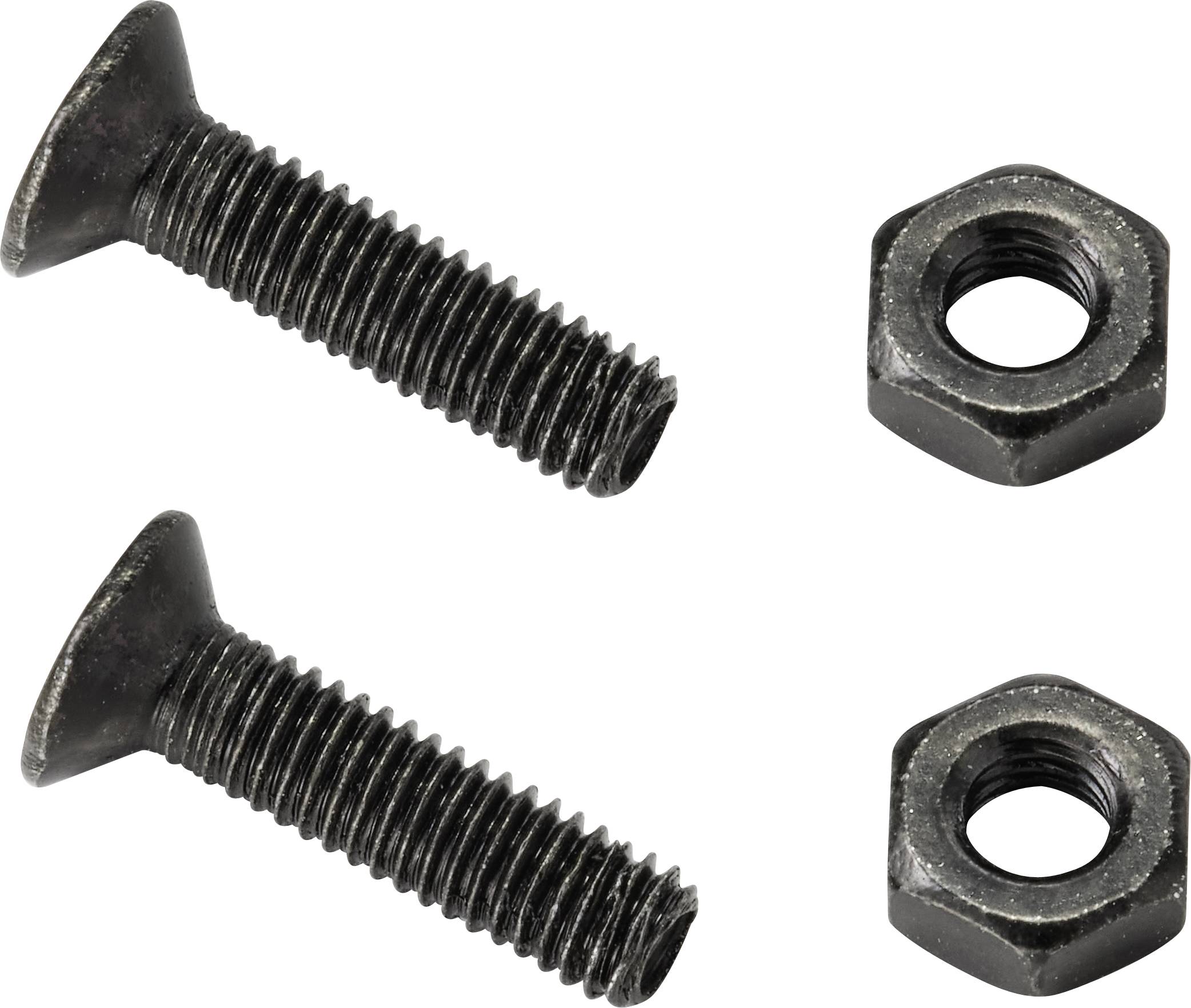 TRU COMPONENTS TC-9554644 RJ45 Durchgangs-Einbaubuchse D-Form CAT 6 Buchse, gerade Polzahl Sensoren 8P8C Schwarz