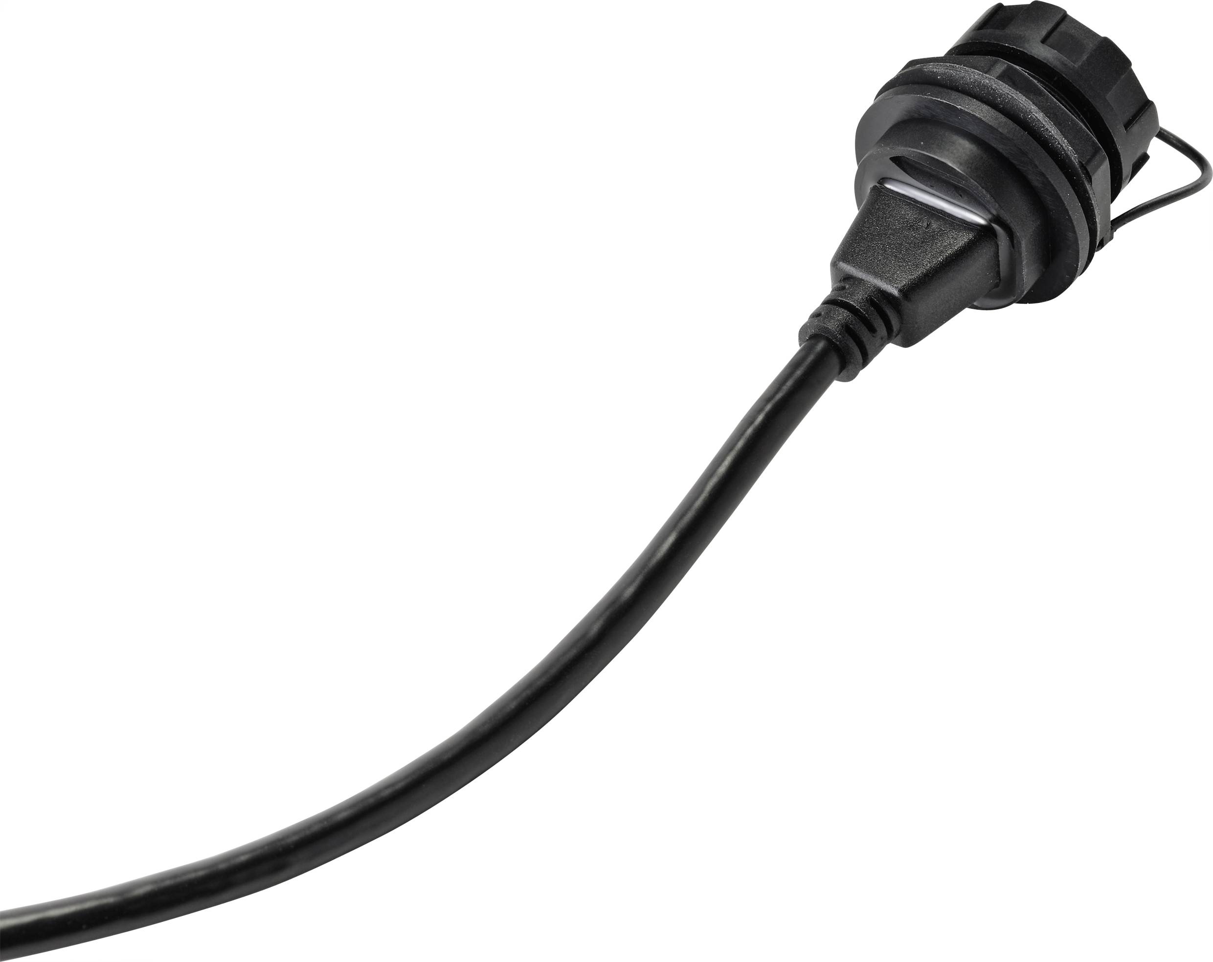 TRU COMPONENTS USB-Einbaubuchse 3.0 Typ A Buchse, Einbau 50cm IP67 Inhalt: 1St.