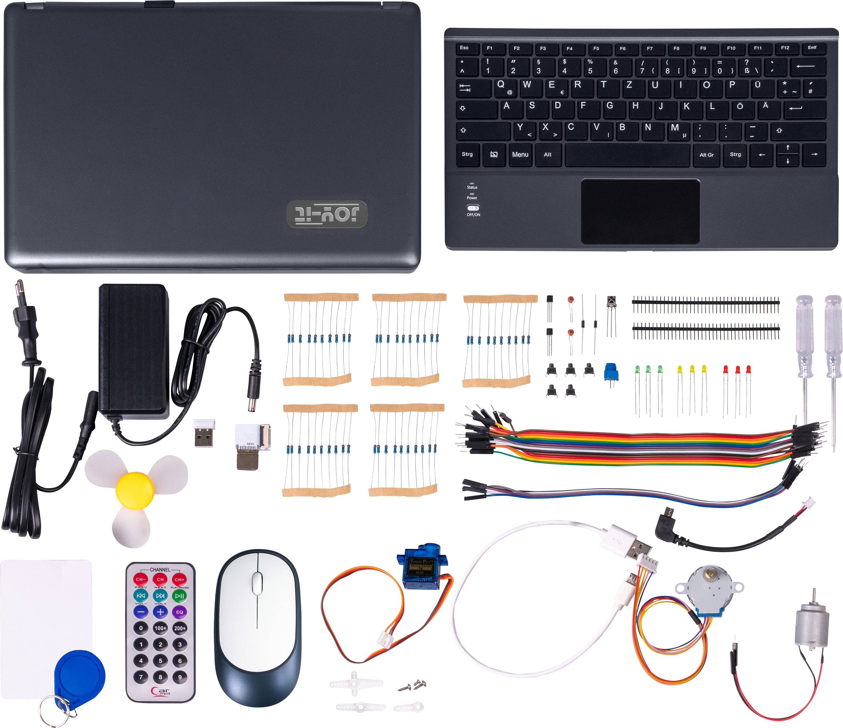 Joy-it RB-JoyPi-Note Education Bundle Raspberry Pi® 4 B 4GB 4 x 1.5GHz inkl. Aufbewahrungskoffer, inkl. Netzteil