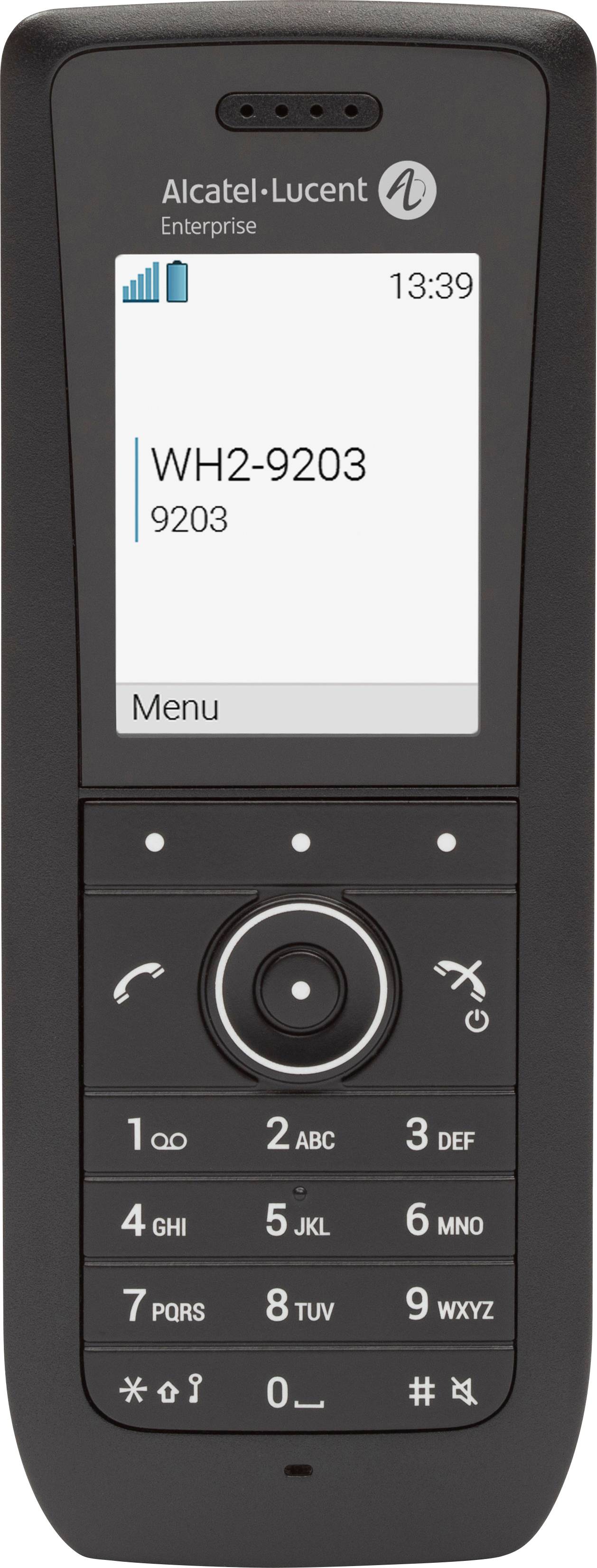 Alcatel-Lucent Enterprise 8168s Schnurloses Telefon VoIP Farbdisplay Schwarz