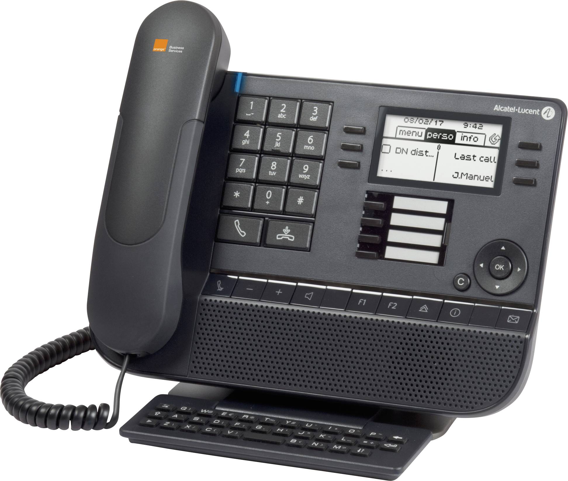 Alcatel-Lucent Enterprise 8029s Schnurgebundenes Telefon, ISDN Farbdisplay Schwarz