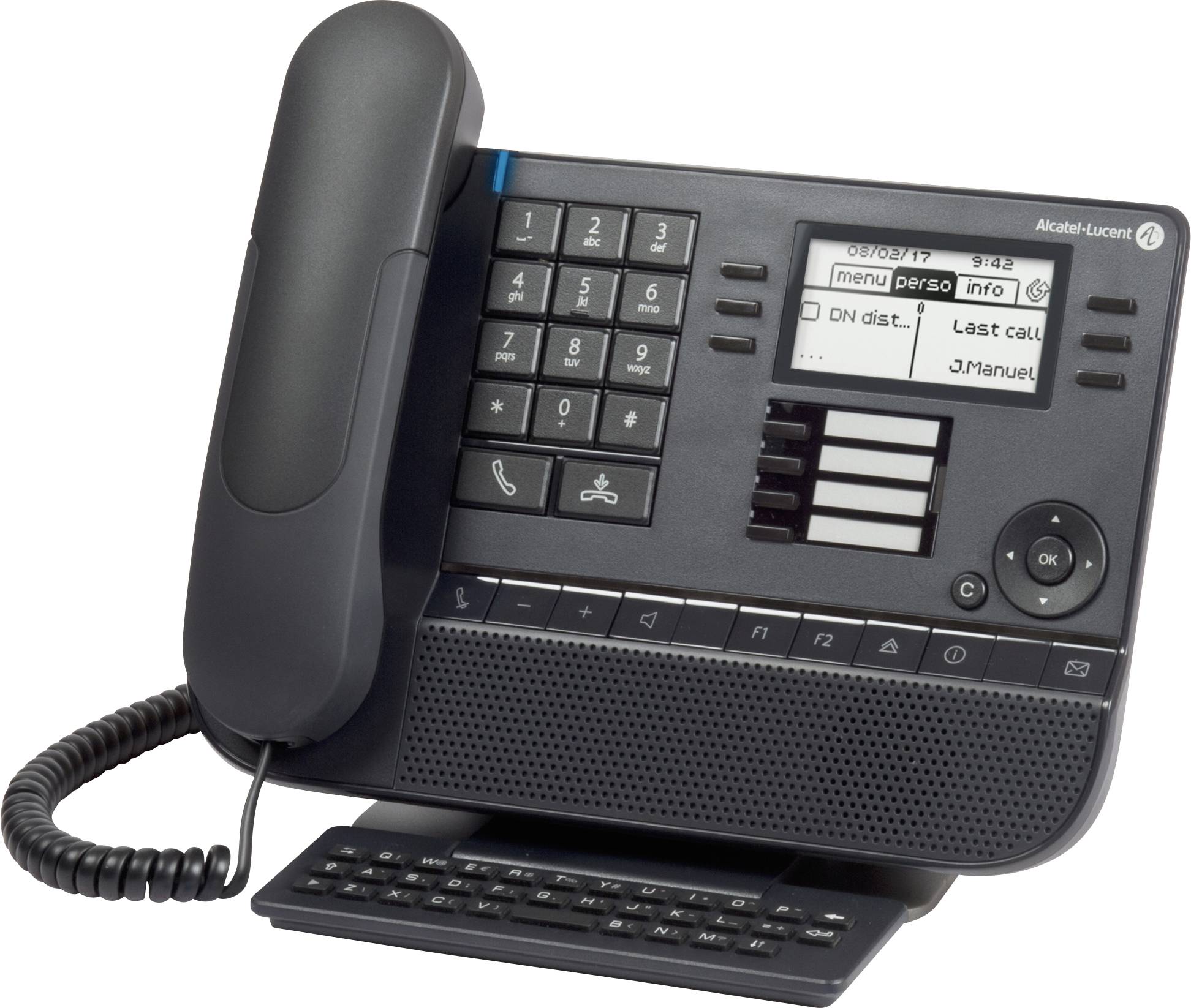 Alcatel-Lucent Enterprise 8029s Schnurgebundenes Telefon, ISDN Farbdisplay Schwarz