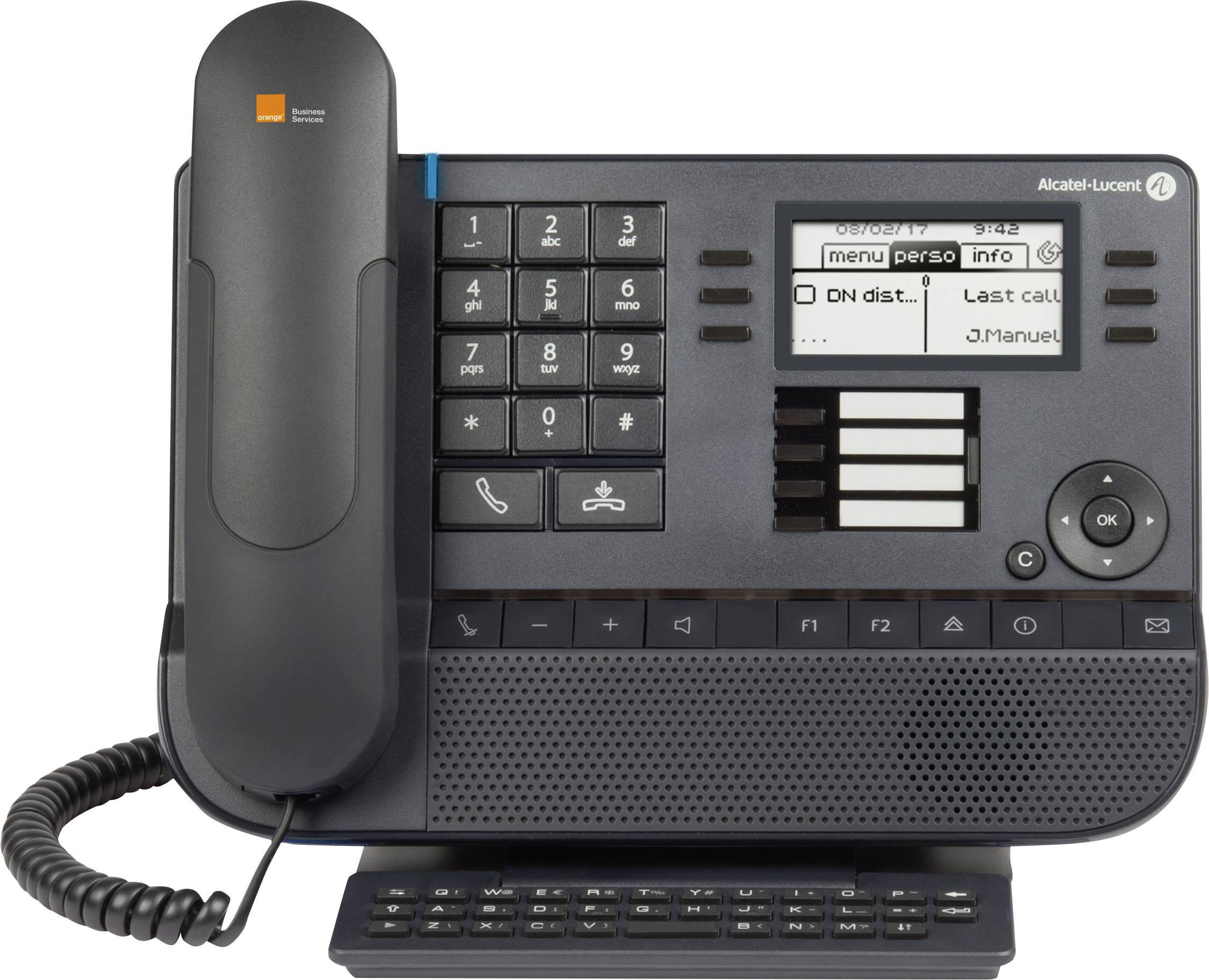 Alcatel-Lucent Enterprise 8029s Schnurgebundenes Telefon, ISDN Farbdisplay Schwarz