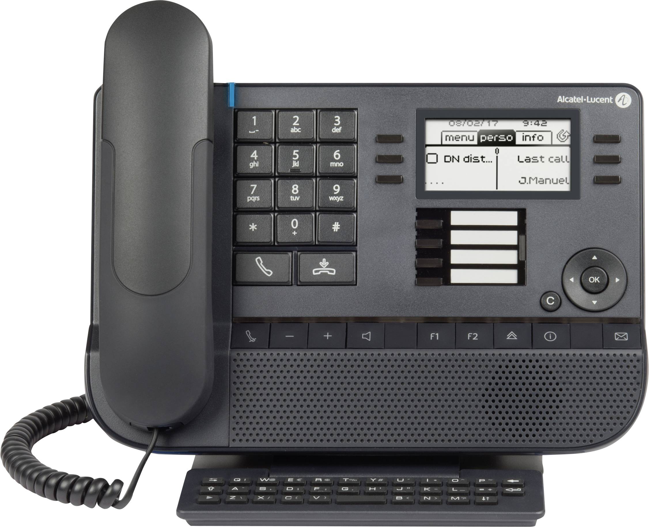 Alcatel-Lucent Enterprise 8029s Schnurgebundenes Telefon, ISDN Farbdisplay Schwarz