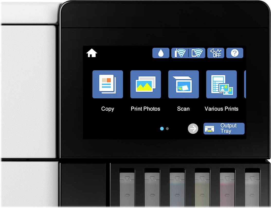 Epson EcoTank ET-8500 Multifunktionsdrucker Tintenstrahl Farbe A4 Drucker, Scanner, Kopierer Duplex, LAN, USB, WLAN