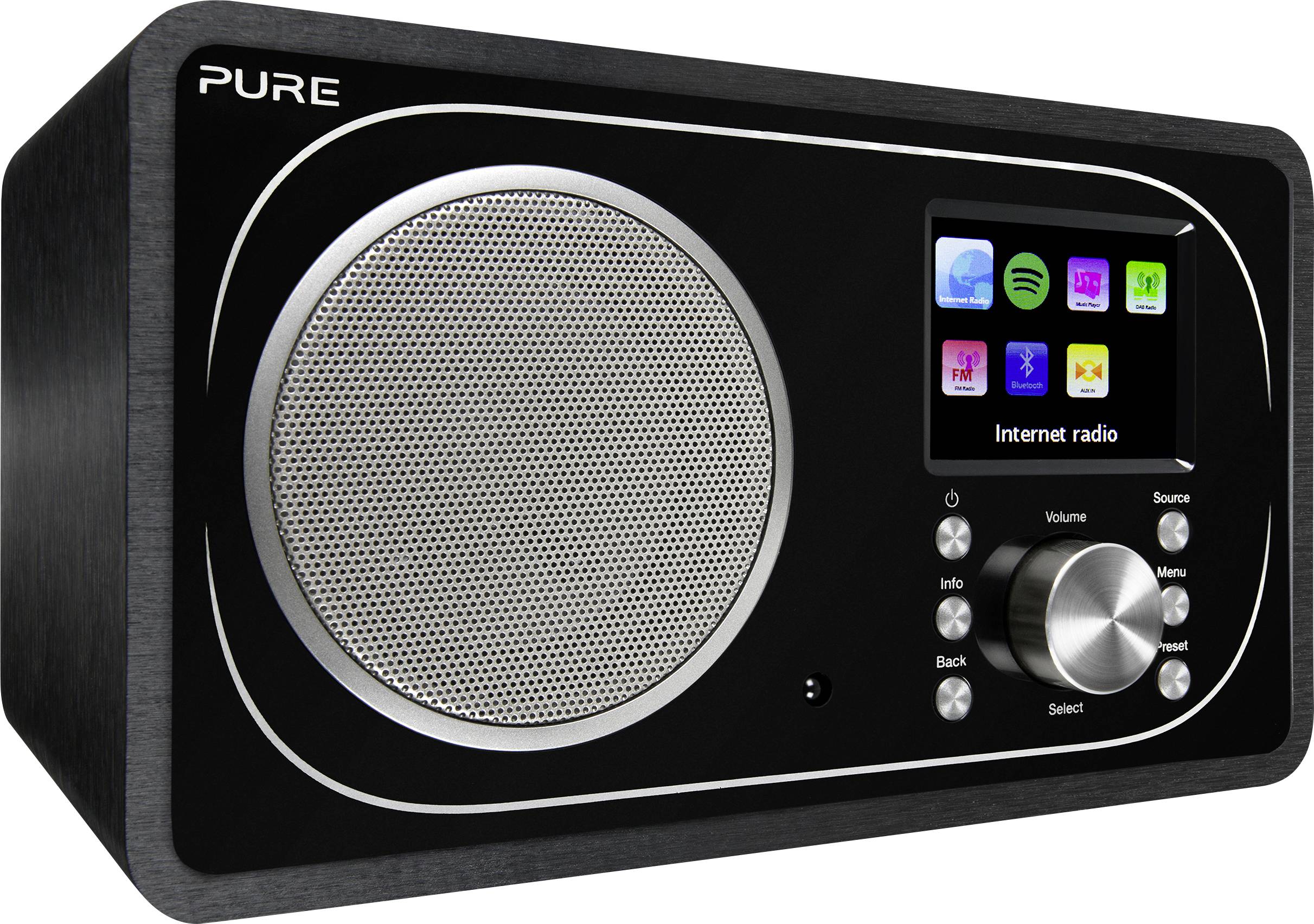 Pure Evoke F3 Internet Tischradio Internet, DAB+, UKW AUX, Bluetooth®, DAB+, Internetradio, UKW, WLAN Inkl. Fernbedienung