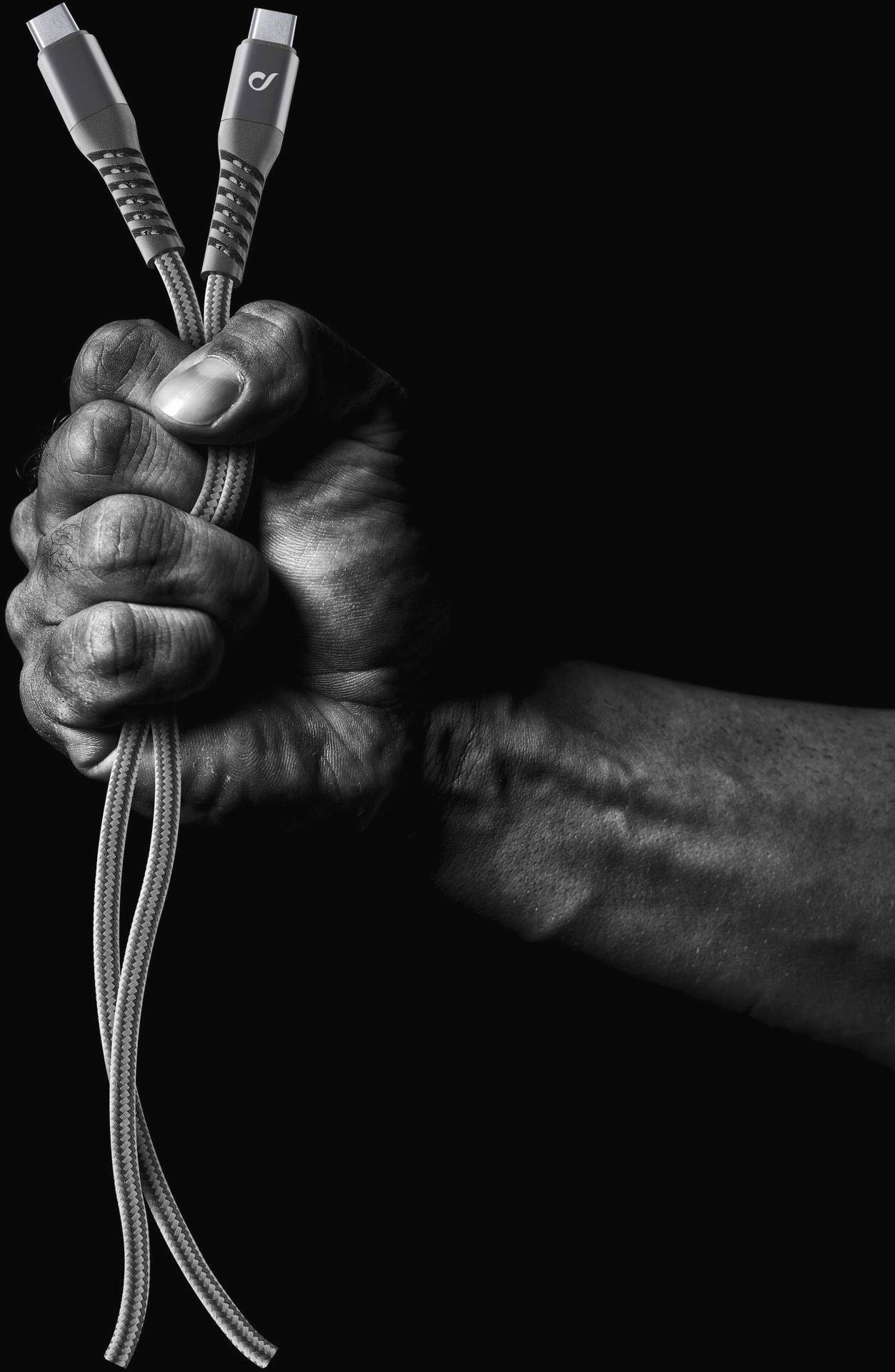 Cellularline USB-Kabel USB 2.0 USB-C® Stecker 1.20 m Schwarz TETRACABC2C1MK