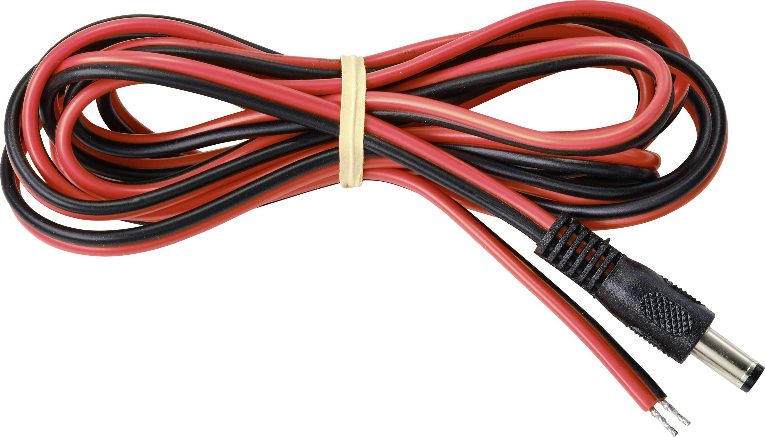 TRU COMPONENTS TC-9556652 Niedervolt-Anschlusskabel Niedervolt-Stecker - offene Kabelenden 5.5mm 2.5mm 2.00m