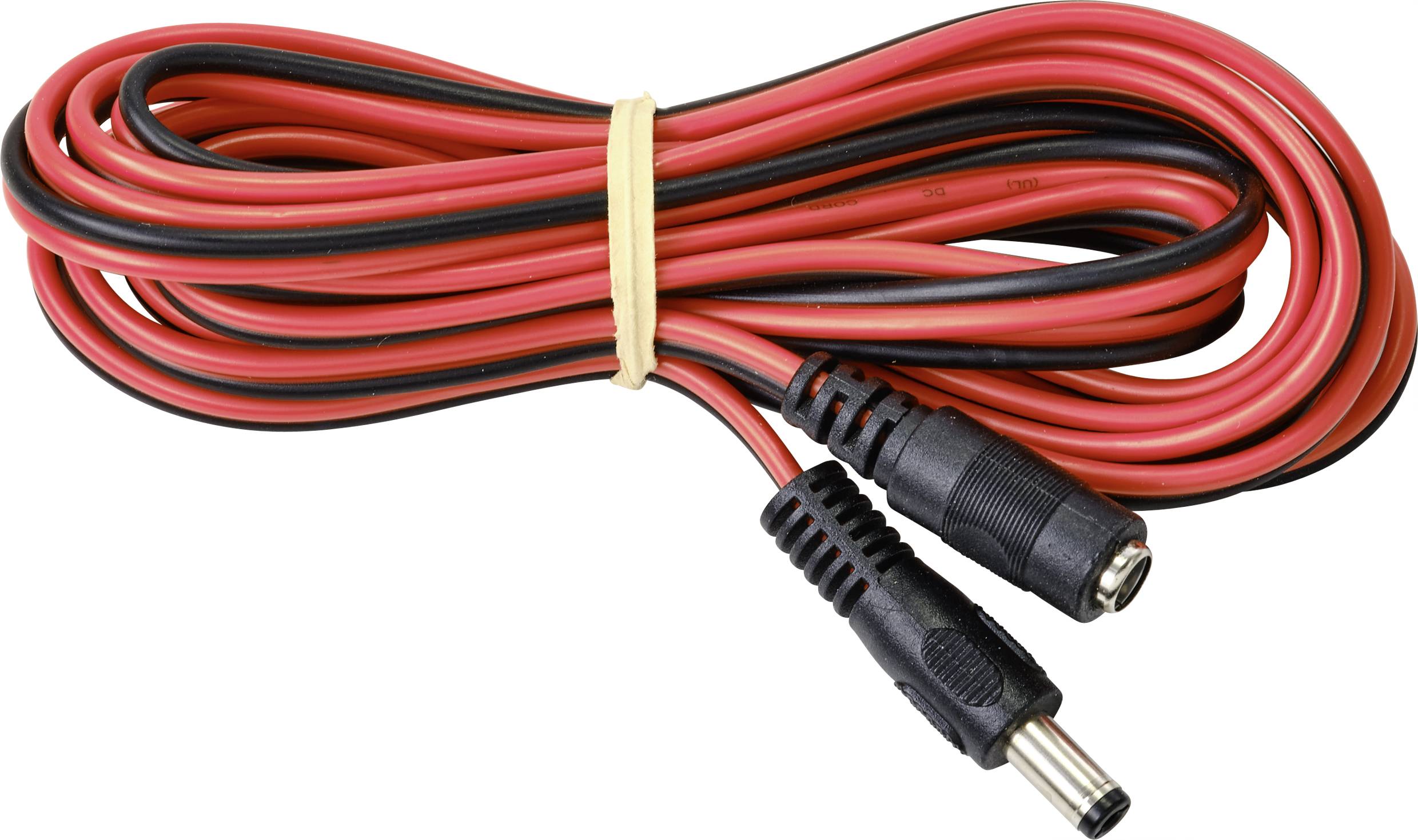 TRU COMPONENTS TC-9556668 Niedervolt-Anschlusskabel Niedervolt-Stecker - Niedervolt-Buchse 5.5mm 2.1mm 3.00m