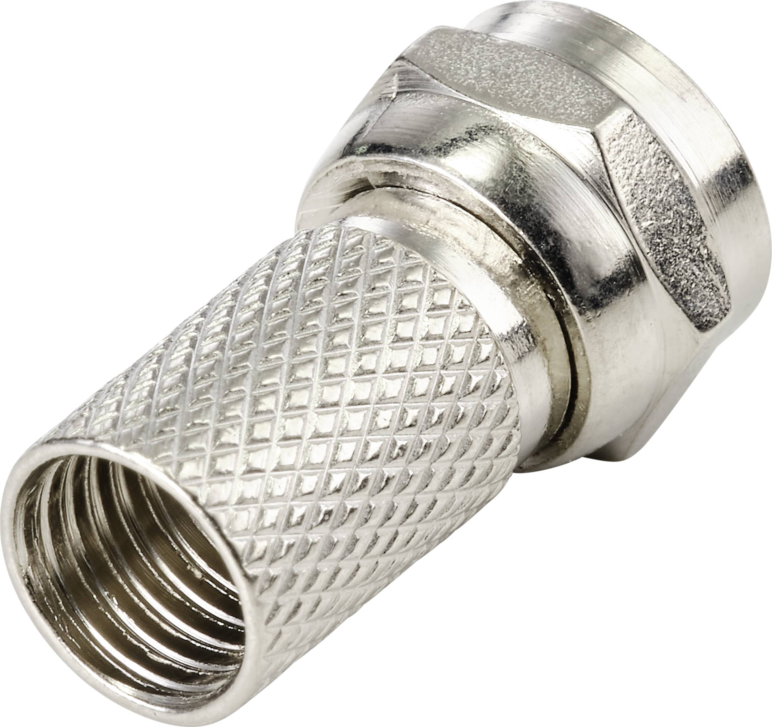 TRU COMPONENTS TC-9556792 F-Stecker Anschlüsse: F-Stecker Kabel-Durchmesser: 7.3mm