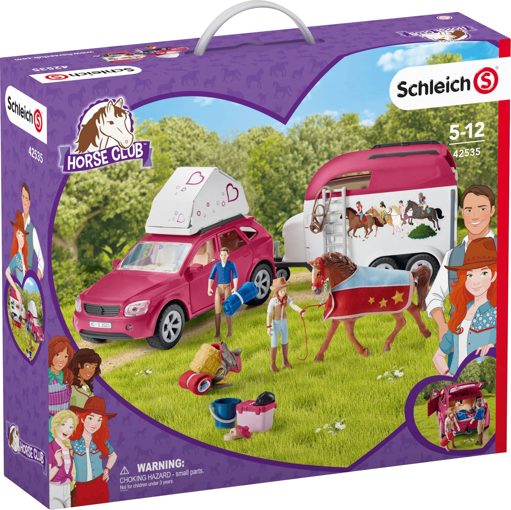 Schleich Abenteuer mit Auto und Pferdeanhänger 42535