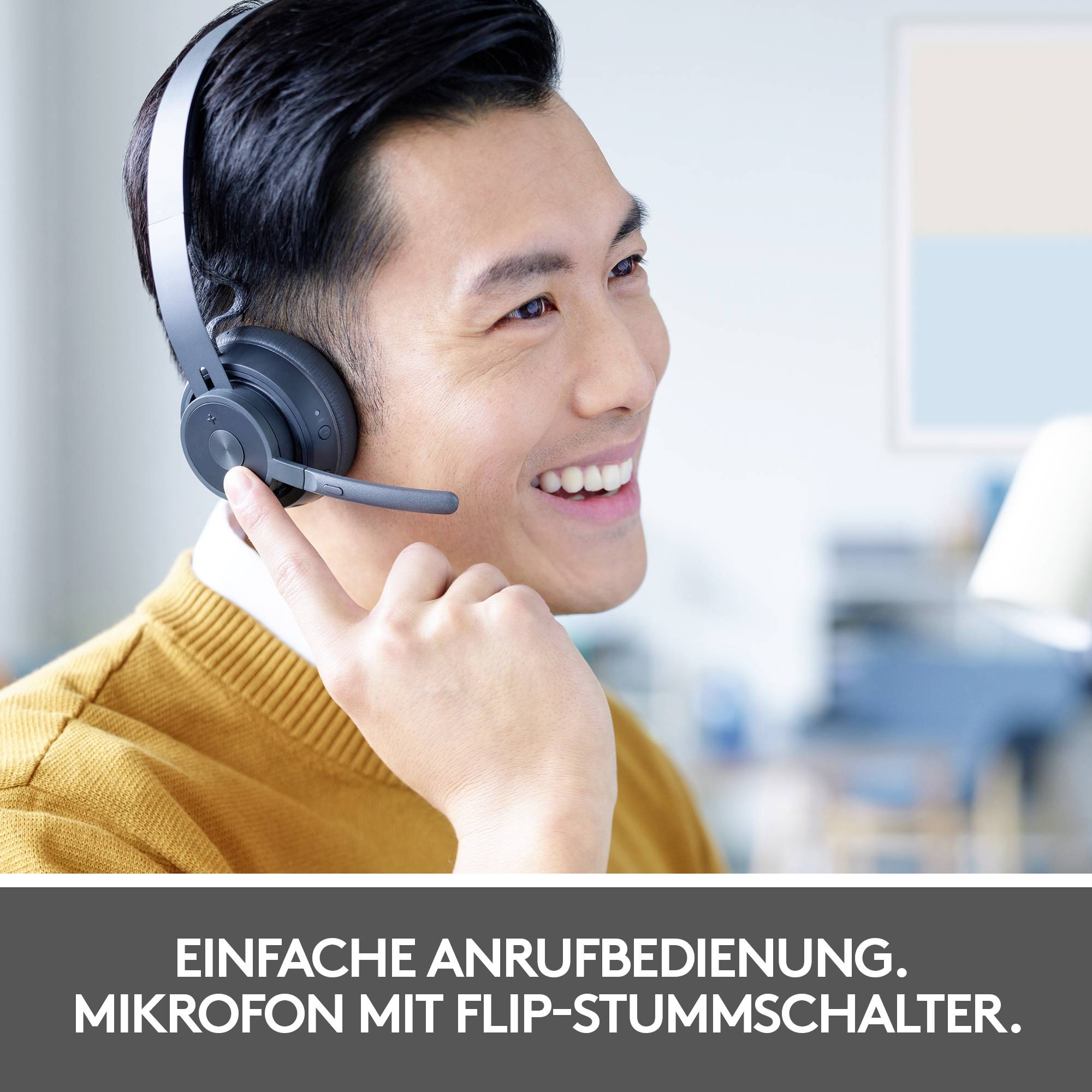 Logitech Zone 900 Computer Over Ear Headset Bluetooth® Graphit Mikrofon-Rauschunterdrückung Lautst