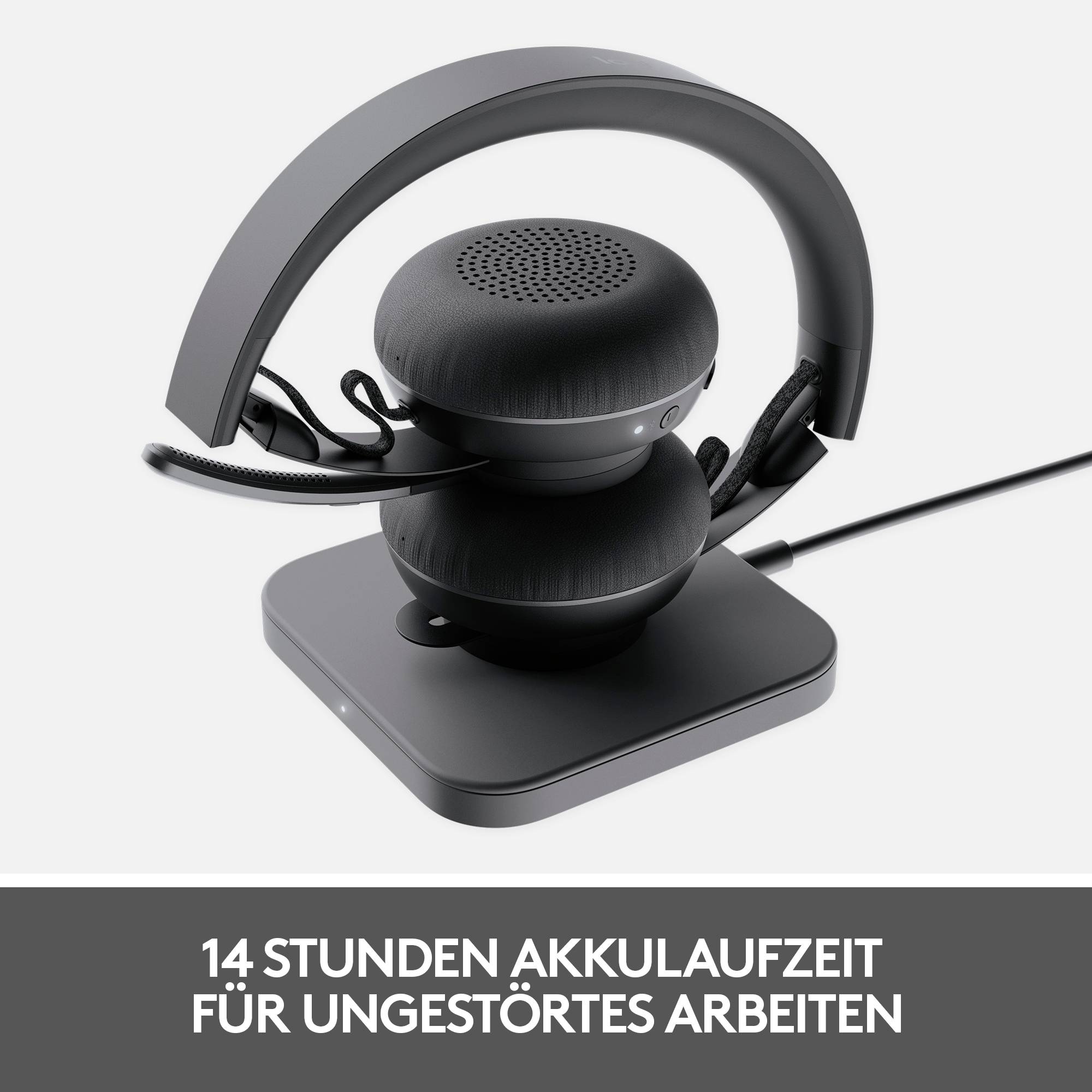 Logitech Zone 900 Computer Over Ear Headset Bluetooth® Graphit Mikrofon-Rauschunterdrückung Lautstärkeregelung