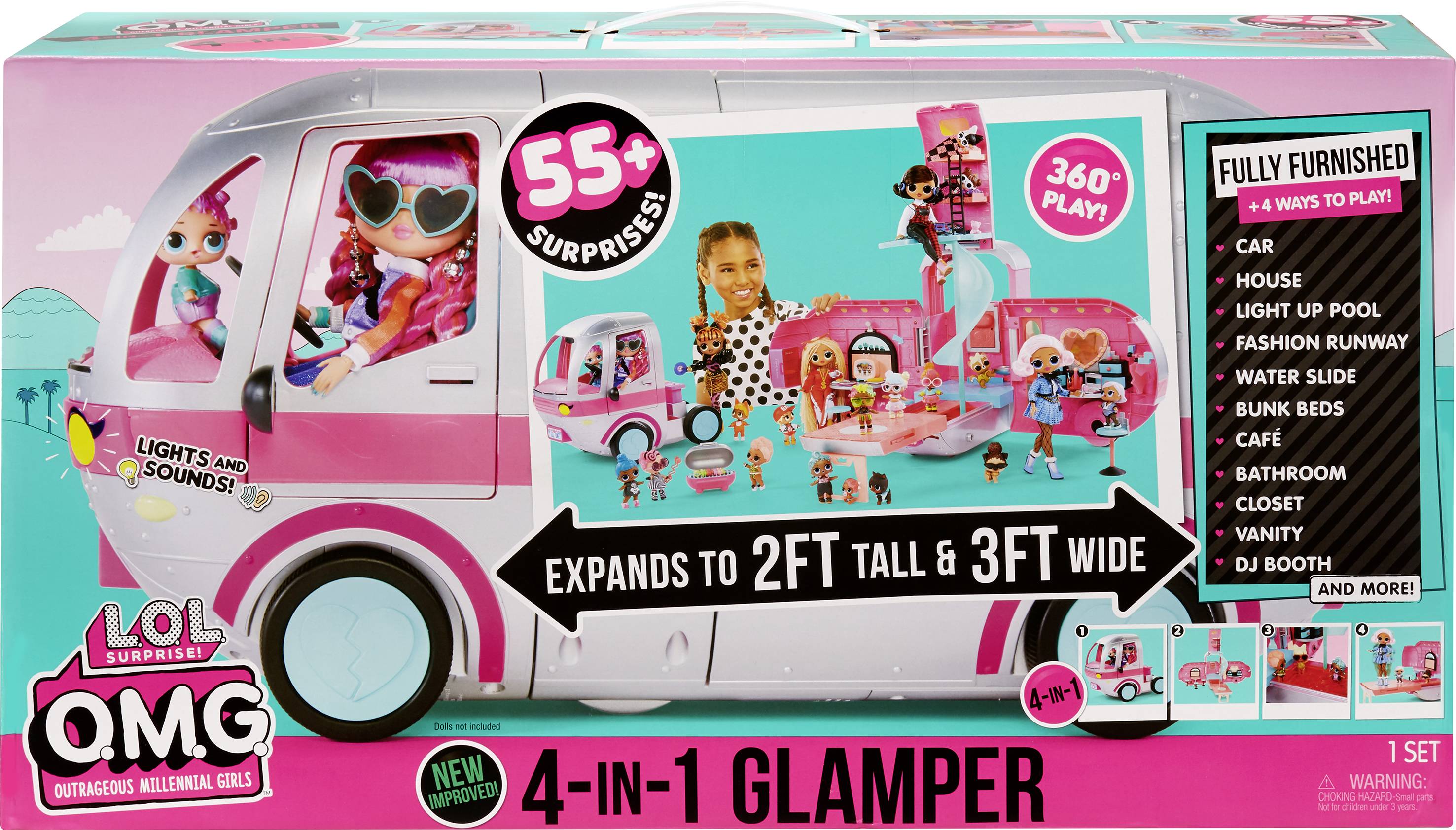 MGA Entertainment L.O.L. Surprise OMG Glamper 576730EUC