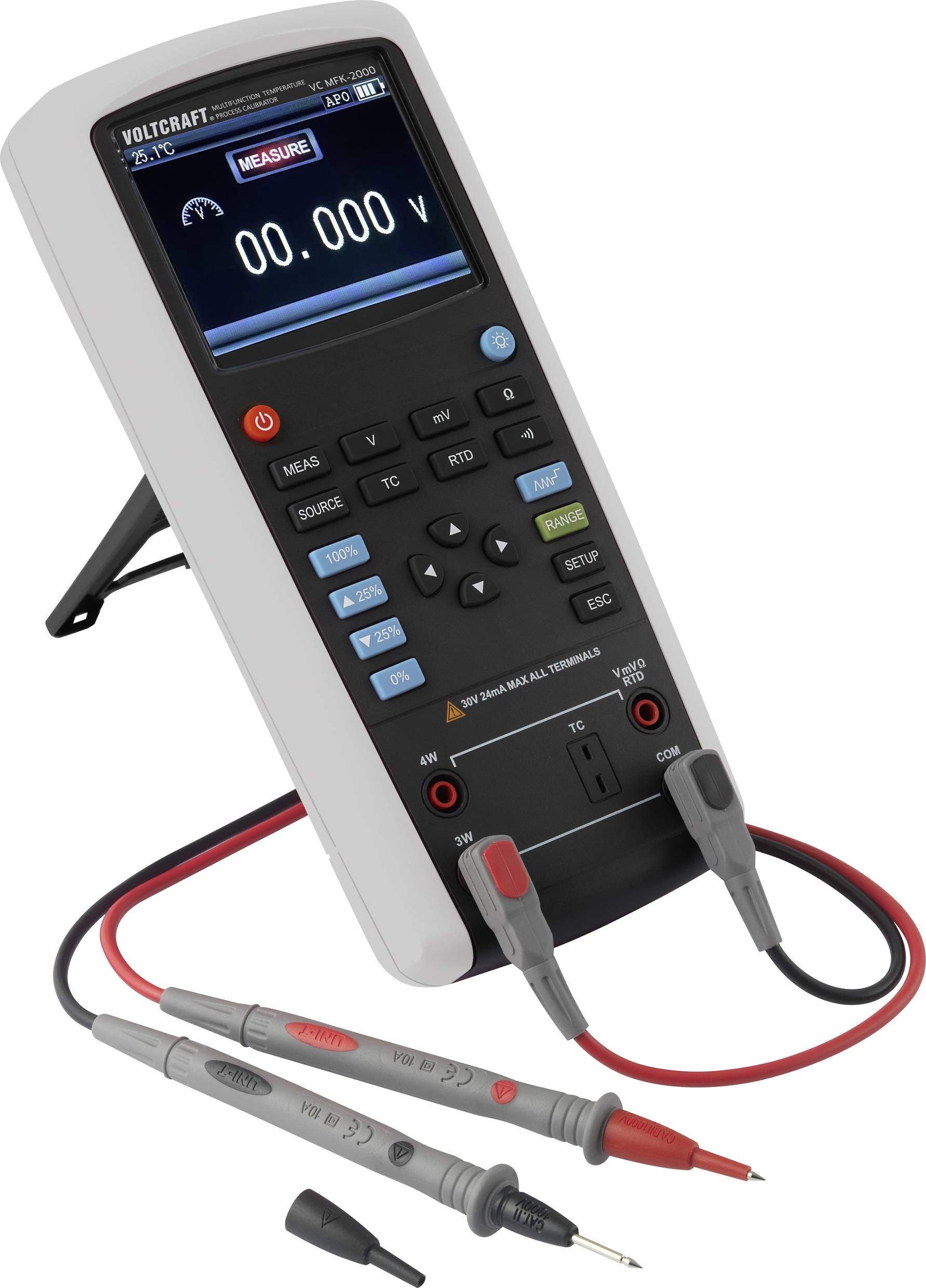 VOLTCRAFT VC MFK-2000 Kalibrator kalibriert (DAkkS-akkreditiertes Labor) Temperatur