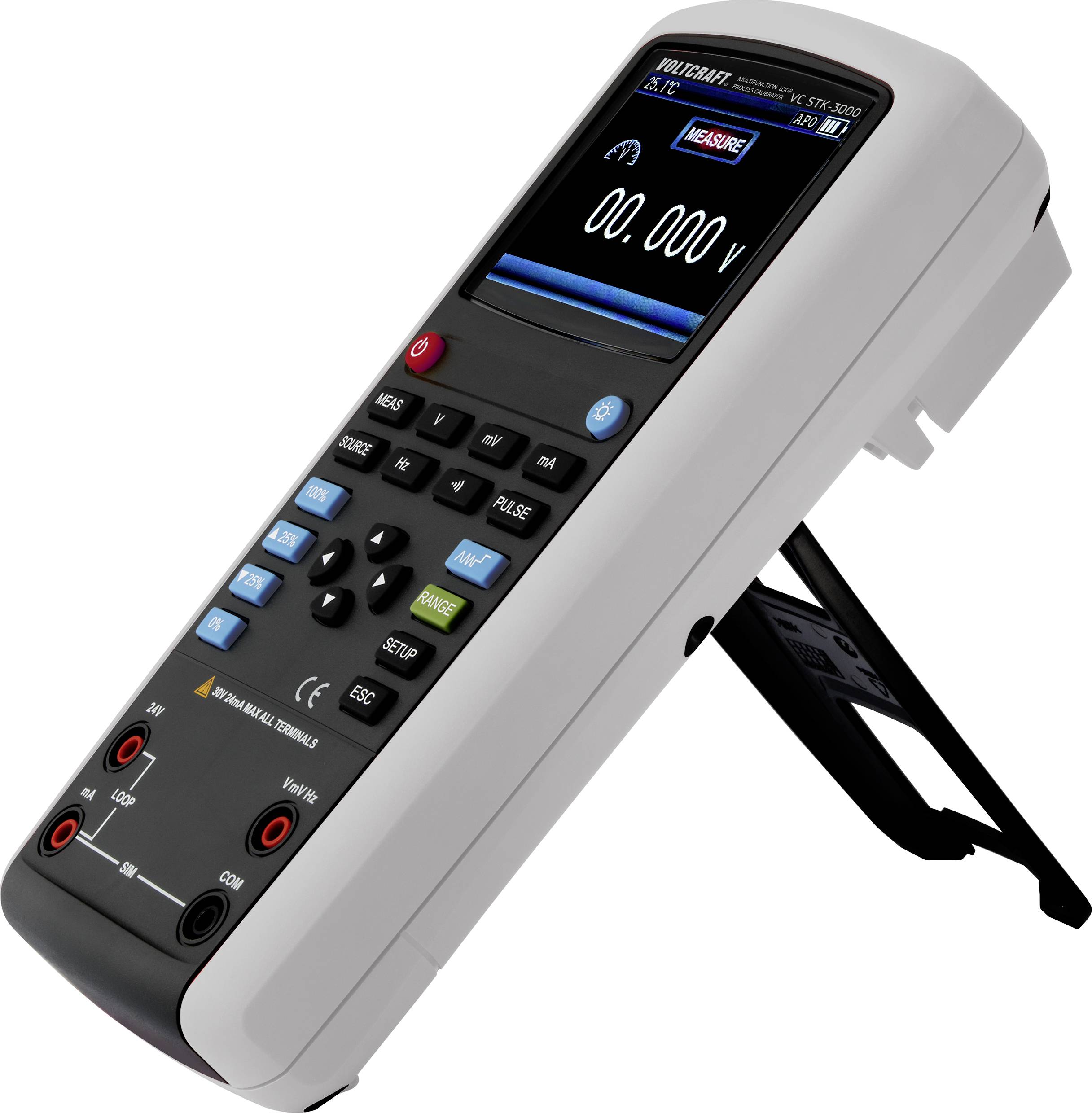 VOLTCRAFT VC STK-3000 Stromschleifenkalibrator kalibriert (ISO) Spannung, Strom, Frequenz