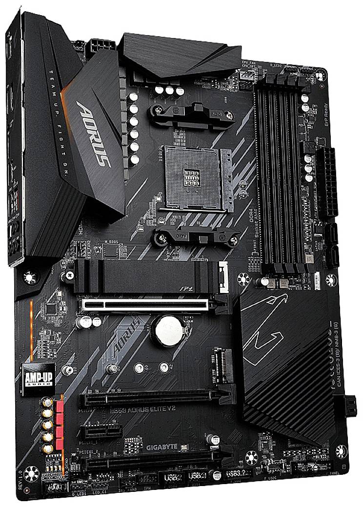 Gigabyte B550 AORUS Elite V2 Mainboard Sockel (PC) AMD® AM4 Formfaktor (Details) ATX Mainboard-Chipsatz AMD® B550