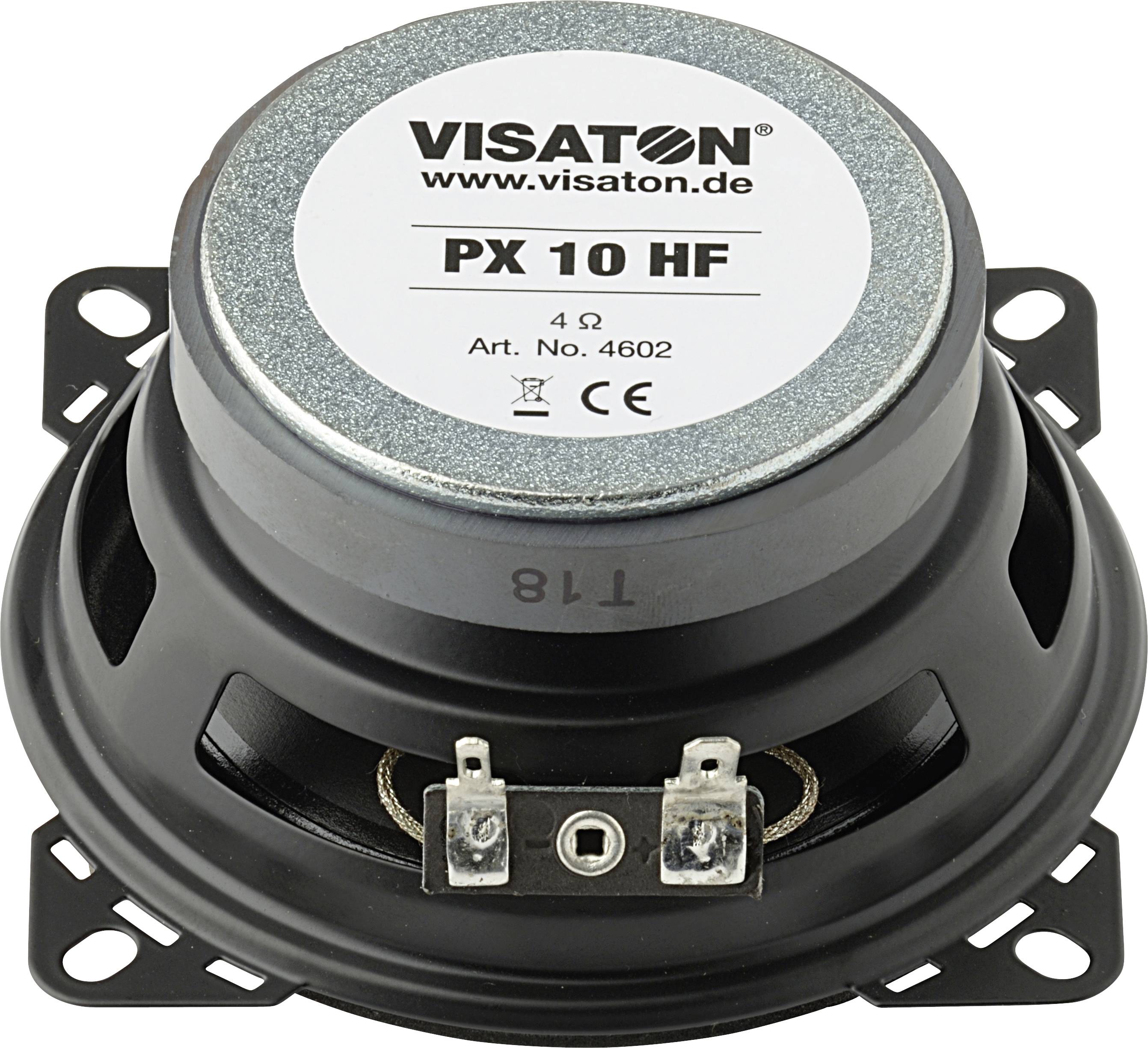 Visaton PX 10 HF - 4 Ohm 4 Zoll 10cm 2-Wege-Koaxiallautsprecher 20W 4Ω Wasserfeste Polypropylen-Membran