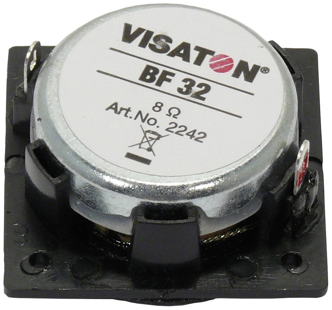 Visaton BF 32 - 4 Ohm 1.3 Zoll 3.2 cm Breitbänder 2 W 4 Ω Silber