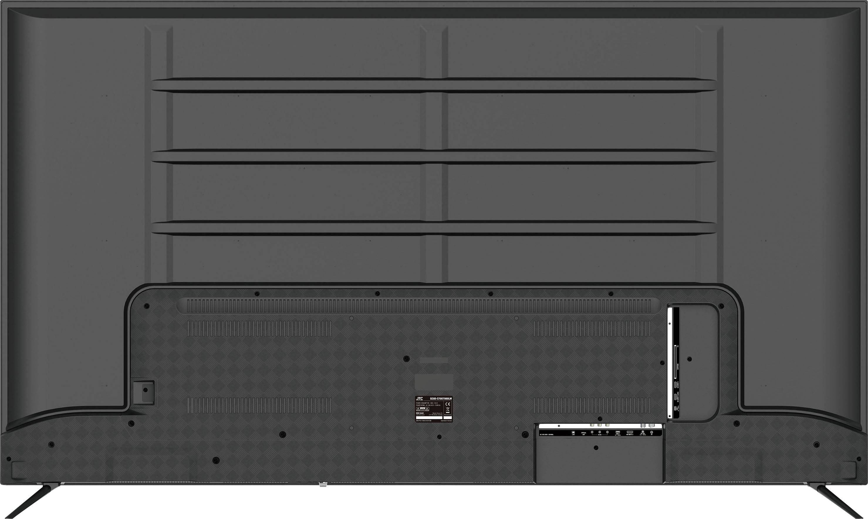 JTC S70U7000LM LED-TV 178cm 70 Zoll EEK F (A - G) DVB-T2, DVB-C, DVB-S, UHD, Smart TV, WLAN, CI+ Schwarz