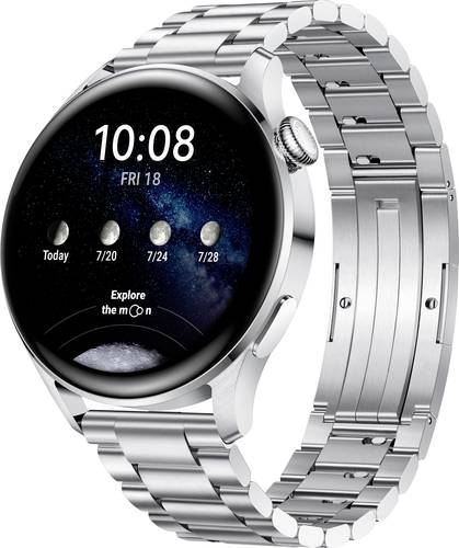 HUAWEI Watch 3 Elite Smartwatch 46mm Uni Silber  - Onlineshop Voelkner