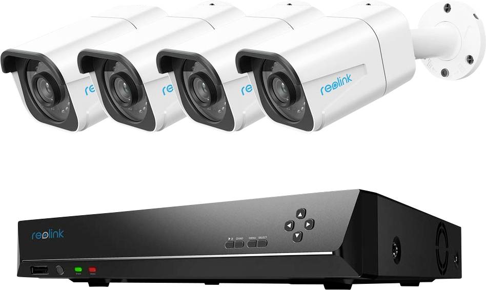 Reolink RLK8810B4A rl88d4 LAN IPÜberwachungskameraSet 8Kanal mit 4