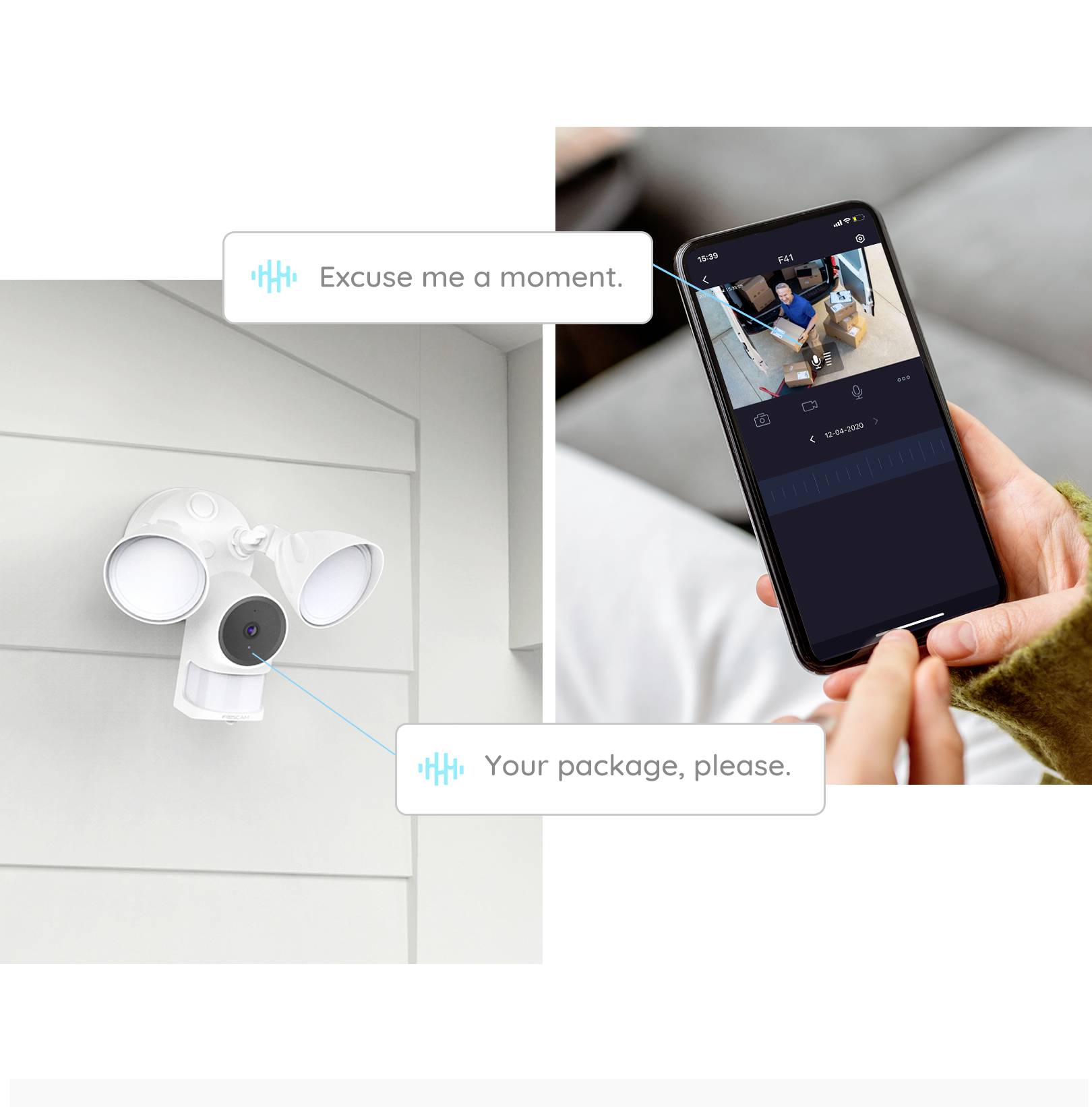 Foscam F41 fscf41 WLAN IP Überwachungskamera 2560 x 1440 Pixel