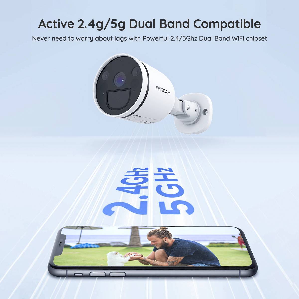 Foscam S41 fscs41 WLAN IP Überwachungskamera 2560 x 1440 Pixel