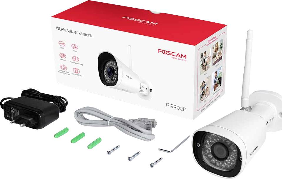 Foscam FI9902 09902s WLAN IP Überwachungskamera 1920 x 1080 Pixel