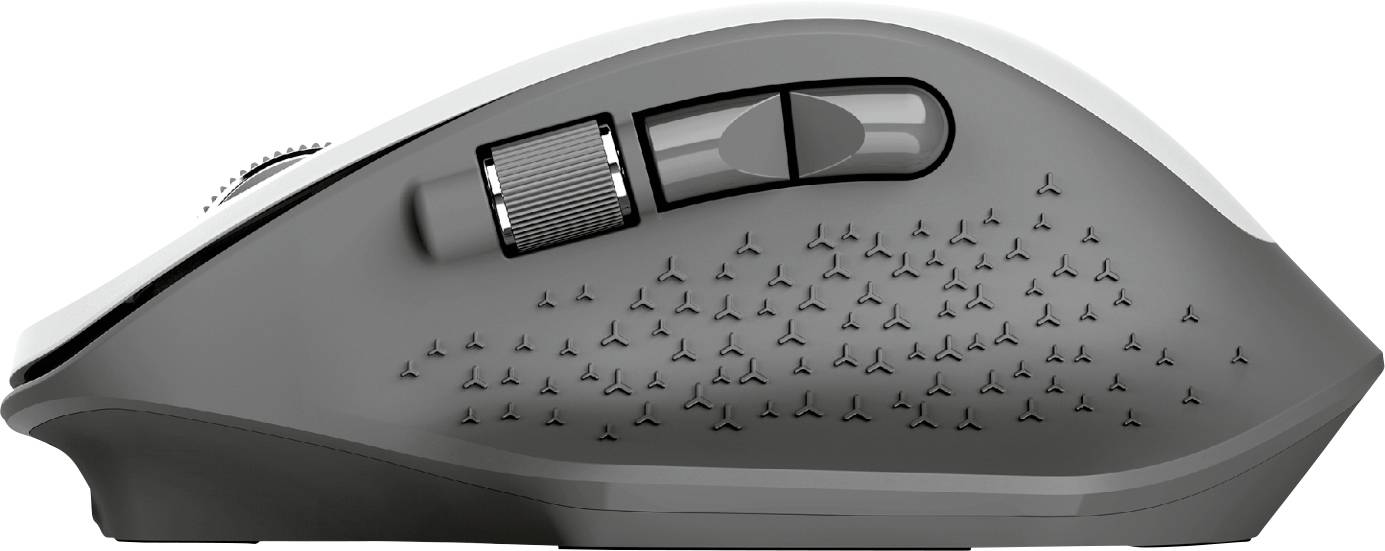 Trust OZAA Maus Funk Optisch Weiß 6 Tasten 2400 dpi Abnehmbares Kabel, Integriertes Scrollrad