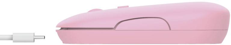 Trust PUCK Maus Bluetooth®, Funk Optisch Pink 4 Tasten 1600 dpi