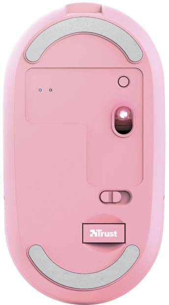 Trust PUCK Maus Bluetooth®, Funk Optisch Pink 4 Tasten 1600 dpi
