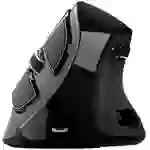 Trust VOXX Ergonomische Maus Bluetooth®, Funk Optisch Schwarz 9 Tasten 2400 dpi Ergonomisch, Abnehmbares Kabel, Integriertes Trust VOXX Ergonomische Maus Bluetooth®, Funk Optisch Schwarz 9 Tasten 2400 dpi Ergonomisch, Abnehmbares Kabel, Integriertes