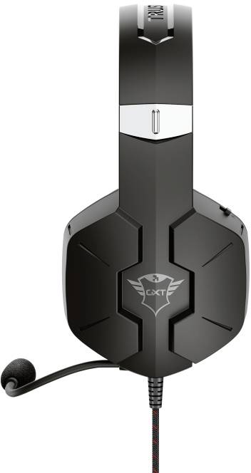 Trust GXT323 CARUS Gaming Over Ear Headset kabelgebunden Stereo Rot, Schwarz/Rot Lautstärkeregelung, Mikrofon-Stummschaltung