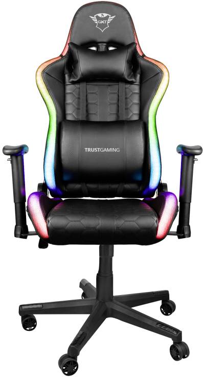 Trust GXT716 RIZZA RGB Gaming-Stuhl Schwarz, RGB