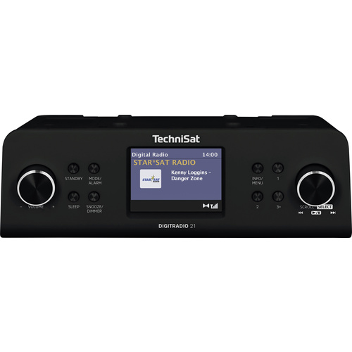 TechniSat DIGITRADIO 21 voelkner Schwarz Bluetooth® AUX, | Unterbauradio UKW DAB+, Weckfunktion