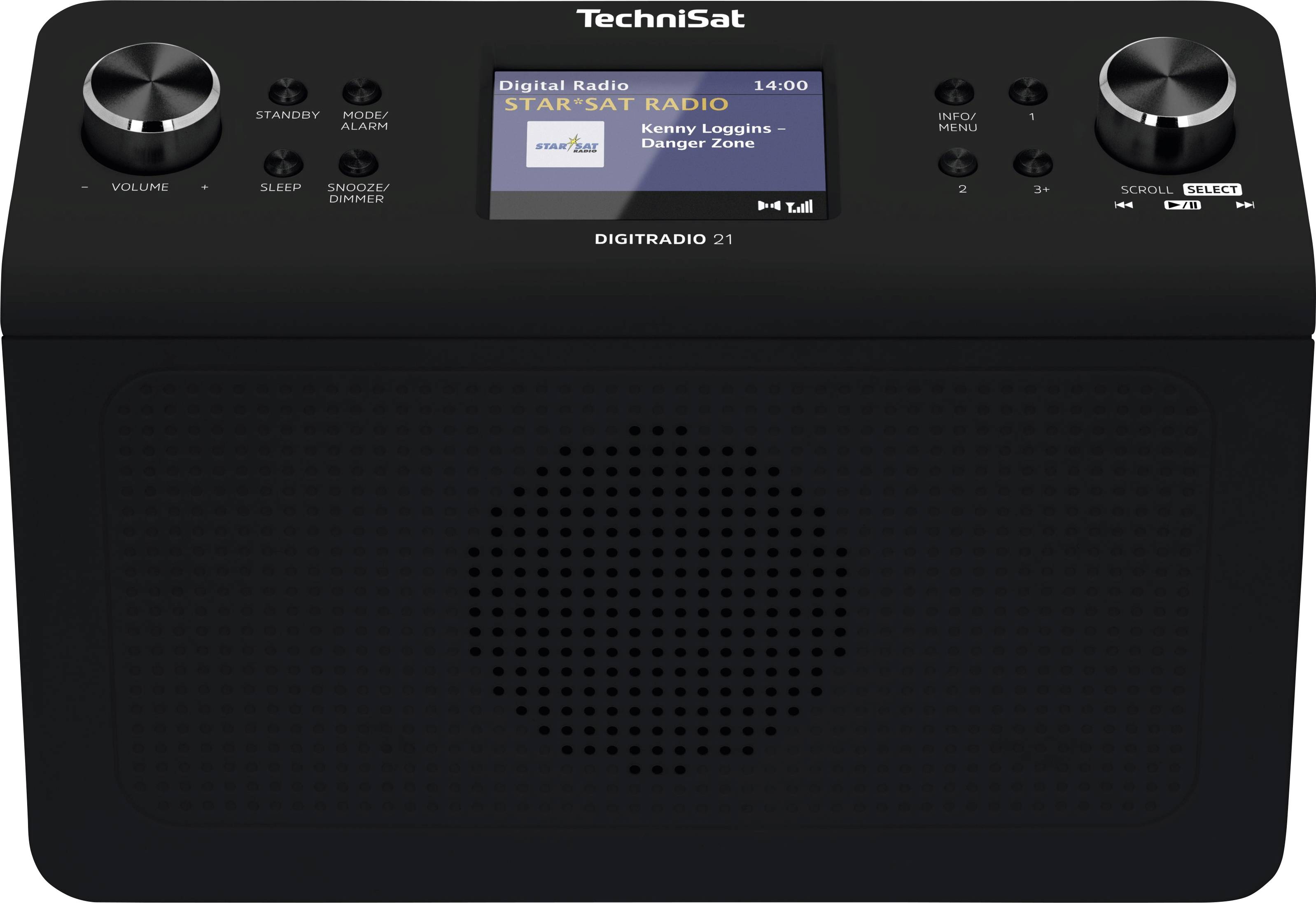 TechniSat DIGITRADIO 21 Unterbauradio DAB+, UKW AUX, Bluetooth® Weckfunktion Schwarz