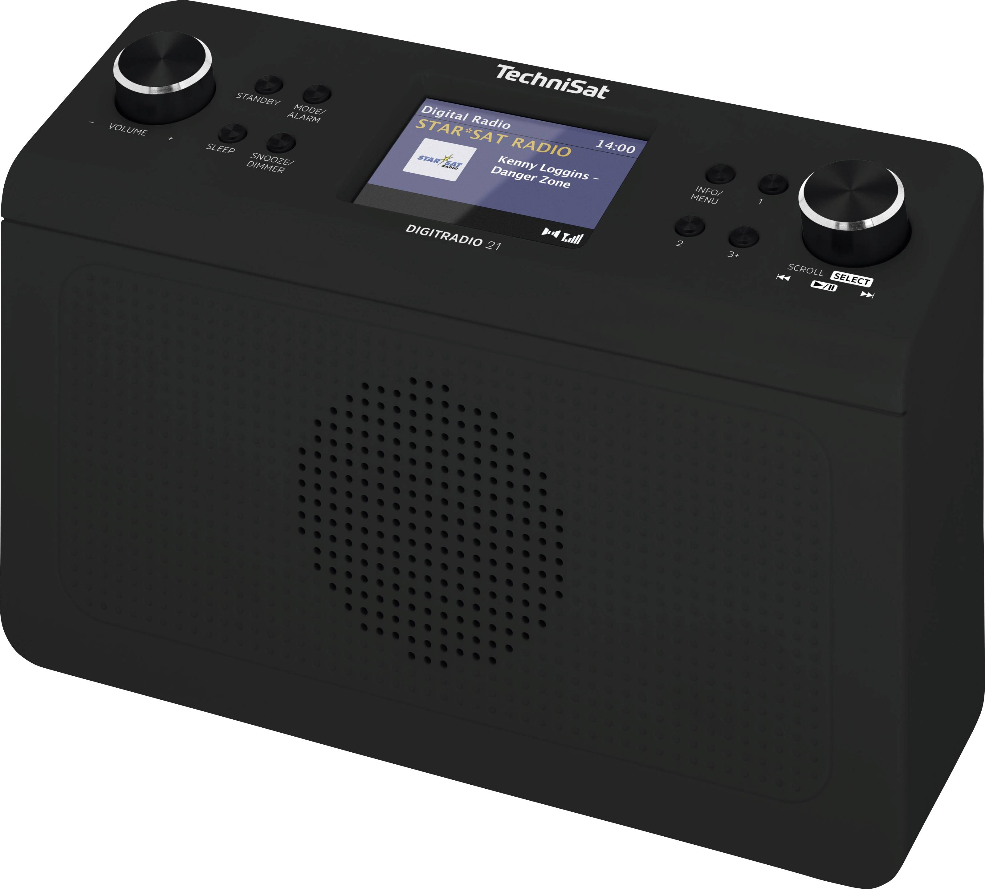 TechniSat DIGITRADIO 21 Unterbauradio DAB+, UKW AUX, Bluetooth® Weckfunktion Schwarz