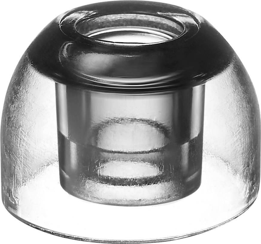 AZLA SednaEarfit Xelastec TWS (MS/M/ML) In Ear Kopfhörer Ohrpolster 3 Paar Schwarz, Transparent