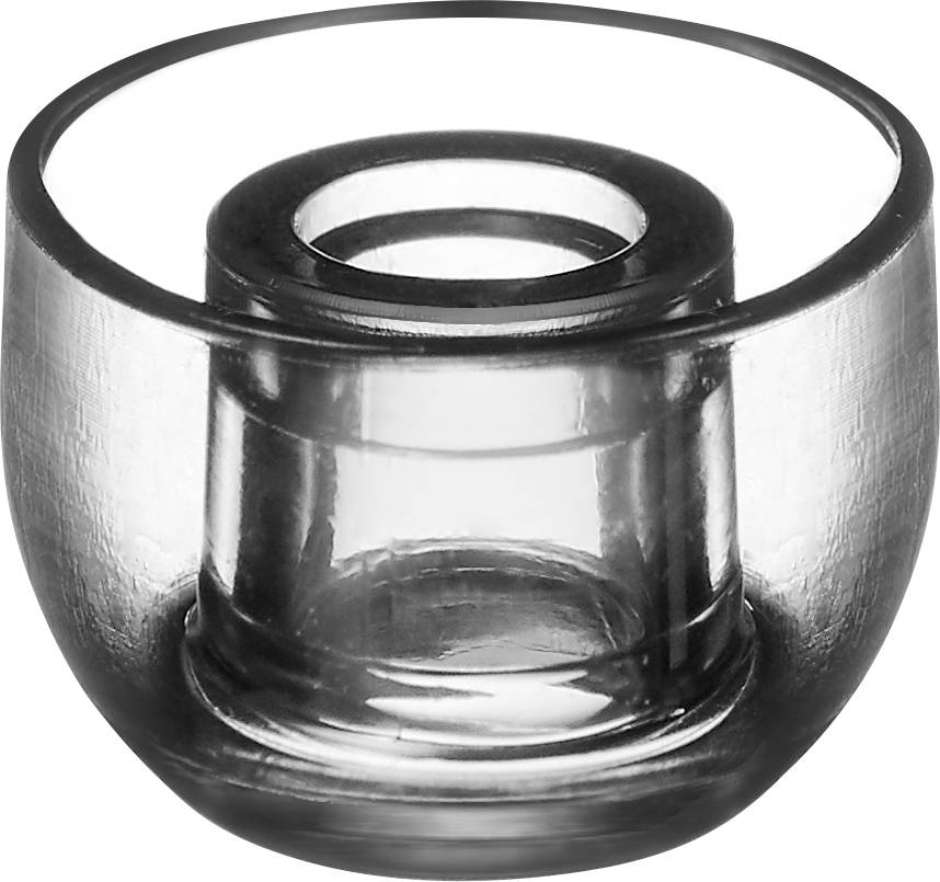 AZLA SednaEarfit Xelastec TWS (MS/M/ML) In Ear Kopfhörer Ohrpolster 3 Paar Schwarz, Transparent