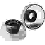 AZLA SednaEarfit Crystal TWS (S/MS/M) In Ear Kopfhörer Ohrpolster 3 Paar Schwarz, Transparent