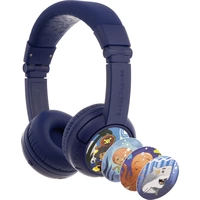 onanoff BuddyPhones® On Ear Headset Bluetooth®, kabelgebunden Dunkelblau Lautstärkebegrenzung, Faltbar, Headset Kinder onanoff BuddyPhones® On Ear Headset Bluetooth®, kabelgebunden Dunkelblau Lautstärkebegrenzung, Faltbar, Headset Kinder