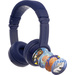 onanoff BuddyPhones® pour enfants Micro-casque supra-auriculaire Bluetooth, filaire bleu foncé limitation de volume, pliable