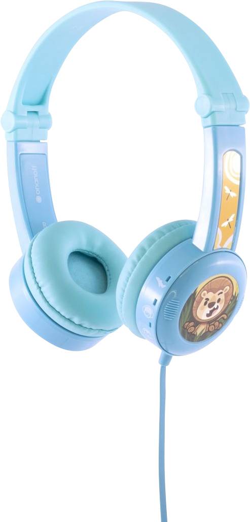 Onanoff Travel On Ear Headset kabelgebunden Blau Faltbar, Headset, Lautstärkebegrenzung Kinder