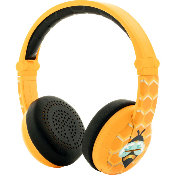 Onanoff Wave Biene Kinder On Ear Headset Bluetooth®, kabelgebunden Gelb Faltbar, Headset, Lautstärkebegrenzung, Wasserbeständig