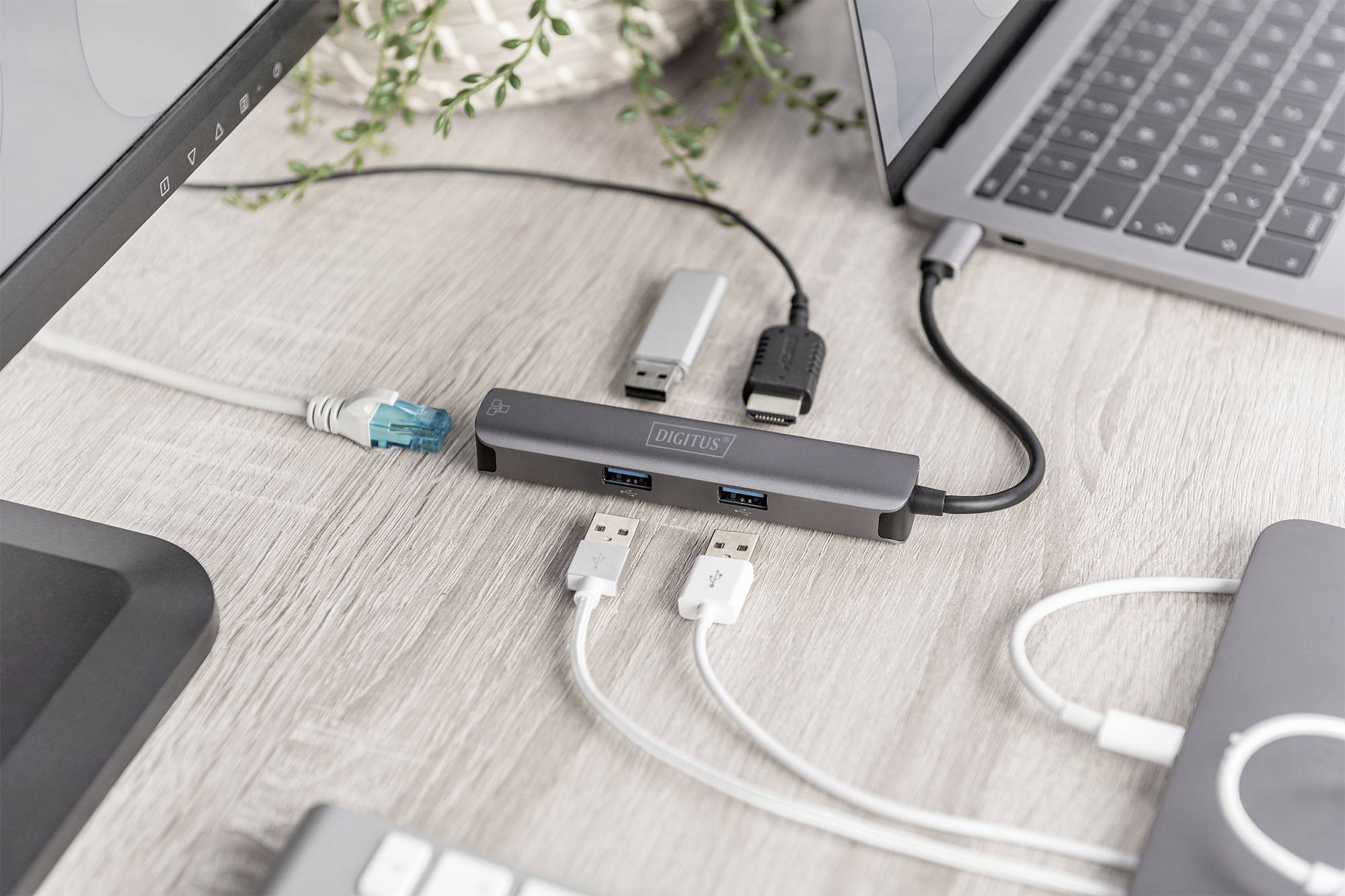 Digitus USB-C® Dockingstation DA-70892 Passend für Marke Dockingstations: Universal