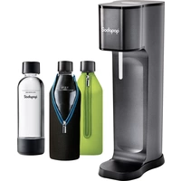 Sodapop Wassersprudler Joy Prestige Schwarz inkl. 1 PET-Flasche, inkl. 2 Glasflaschen, und 1 CO2-Zylinder Sodapop Wassersprudler Joy Prestige Schwarz inkl. 1 PET-Flasche, inkl. 2 Glasflaschen, und 1 CO2-Zylinder