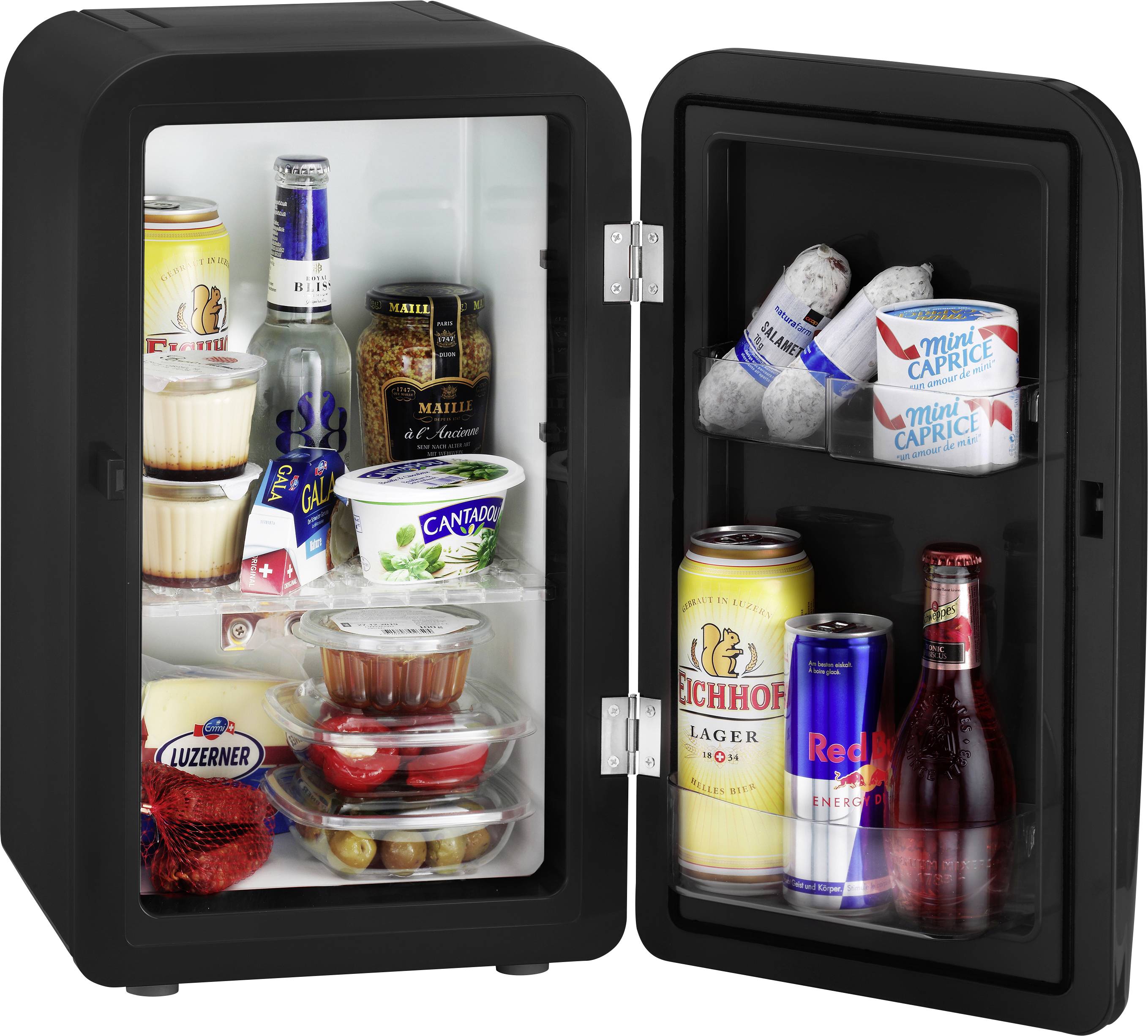 Trisa Frescolino Plus Combo Minikühlschrank/Partykühler Hybrid (Kompressor & Thermoelektrisch) 12V Schwarz 17l