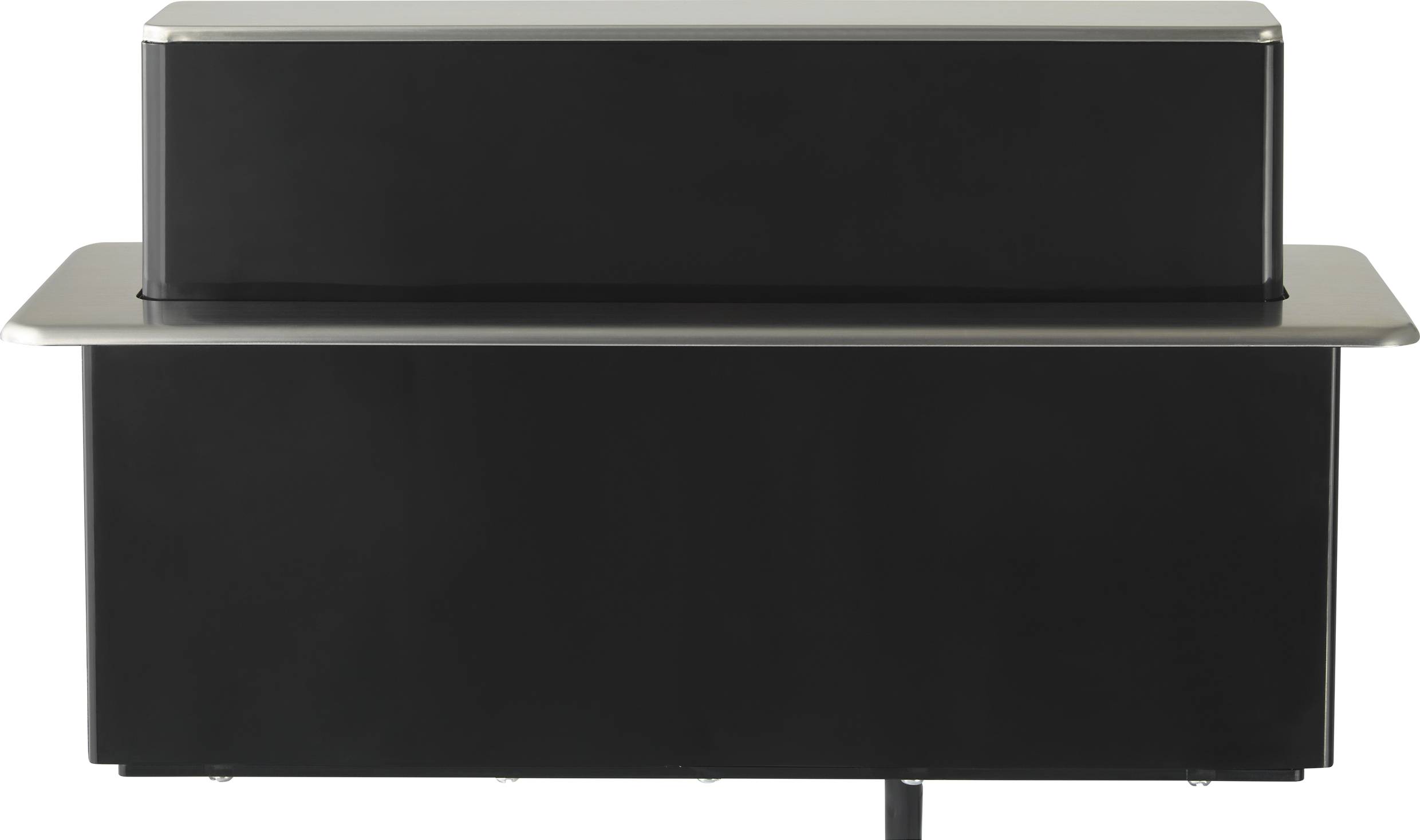 Sygonix SY-4780158 Einbau-Steckdosenleiste Edelstahl, Schwarz Schutzkontakt 1 St.