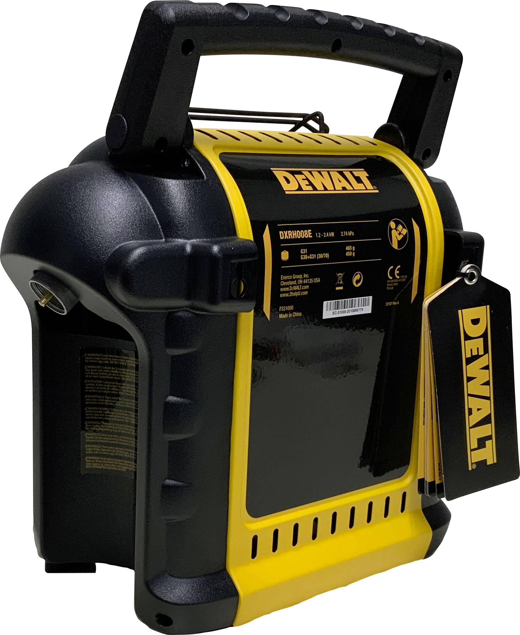 Dewalt DXH8BX Portable Radiant DXRH008E Gaslufterhitzer